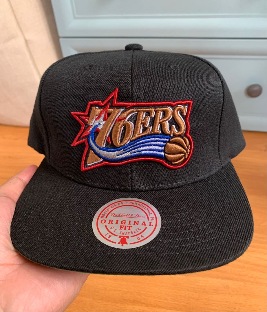 Sixers hat mitchell and ness discount