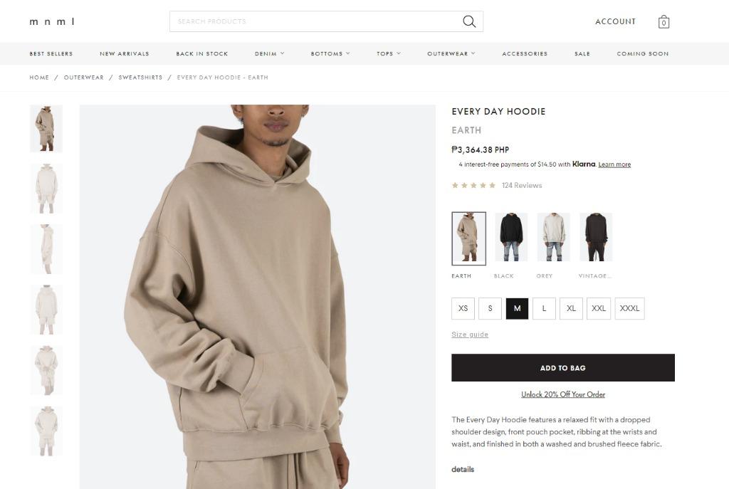 Mnml basic hoodie hotsell