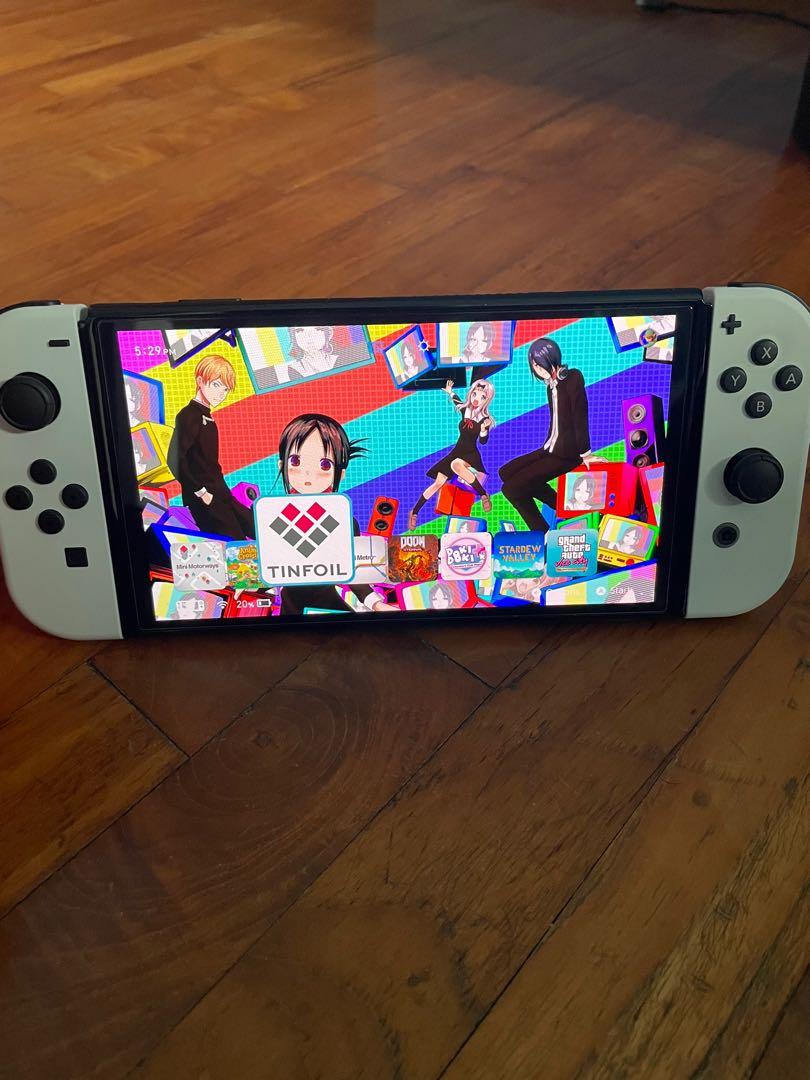 Modded nintendo switch oled video gaming video game consoles