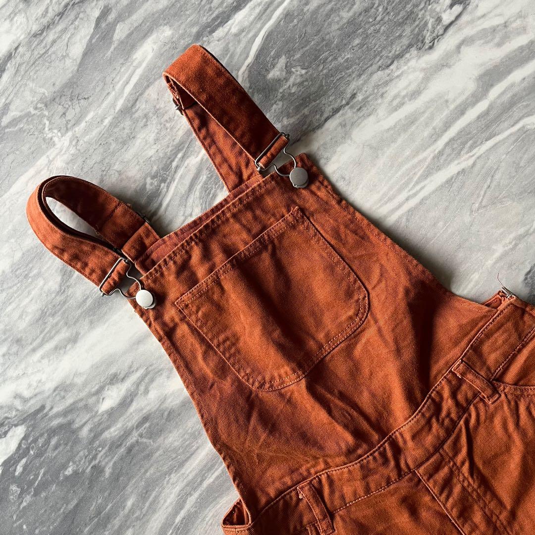MONKI Overalls in Burnt Orange Women s Fashion Dresses Sets Jumpsuits on Carousell