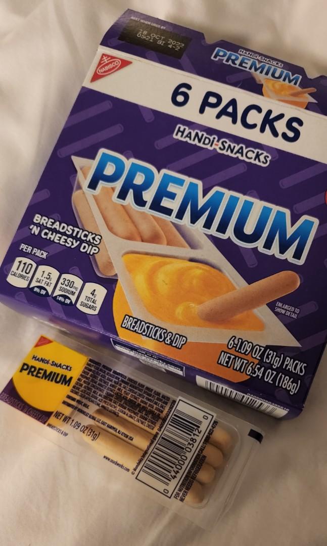 Nabisco Handi Snacks Premium Breadsticks w Real Cheese, Food & Drinks