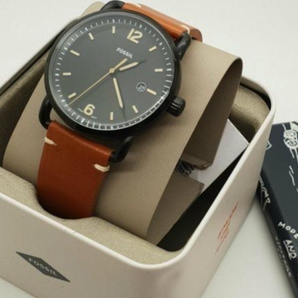 NEW Fossil Commuter Leather Mens Watch FS5276