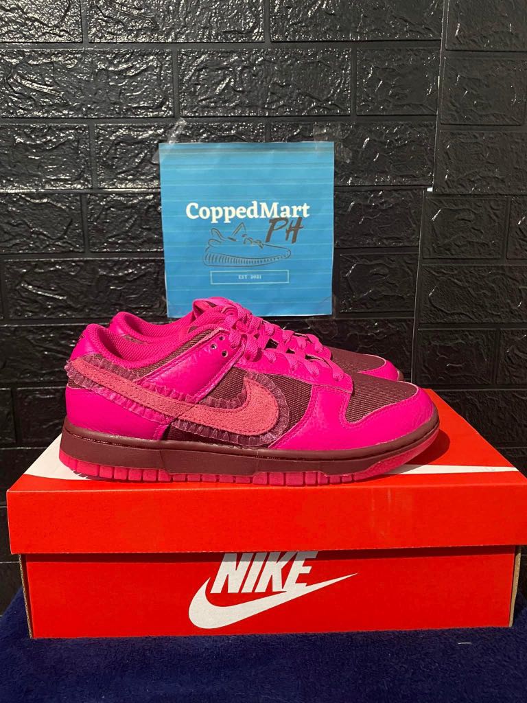 Nike Dunk Low Pink Prime Women S Fashion Footwear Sneakers On Carousell