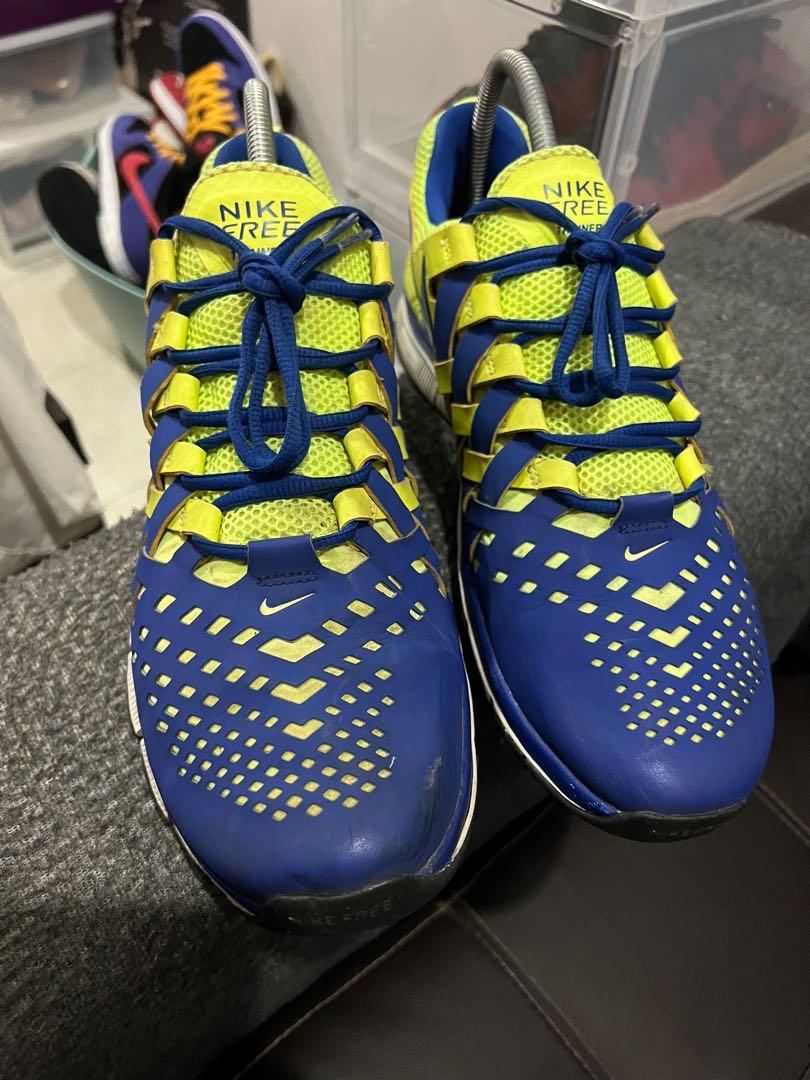Nike Free Trainer 5.0 V4 Volt Hyper Blue Green 12UK Men s Fashion