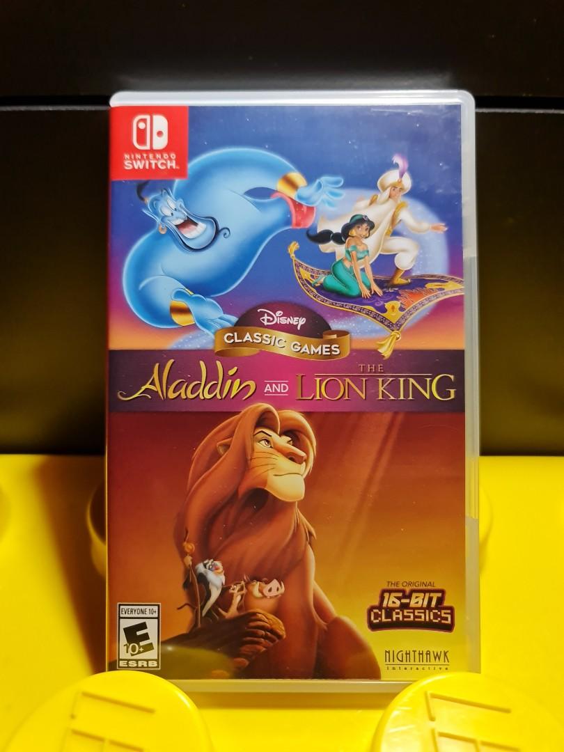 Nintendo Switch Disney Aladdin and The Lion King, Video Gaming, Video Games, Nintendo on Carousell