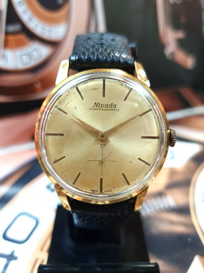 Nivada gold watch deals