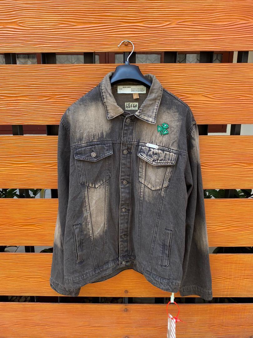 Off white jacket jeans thrift vintage 