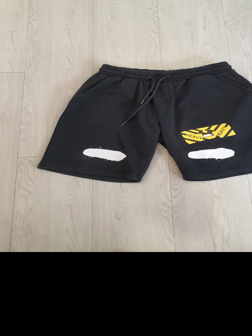 Offwhite shorts, Fesyen Pria, Pakaian 