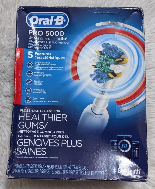 OralB Pro 5000 SmartSeries Power Rechargeable Electric Toothbrush with