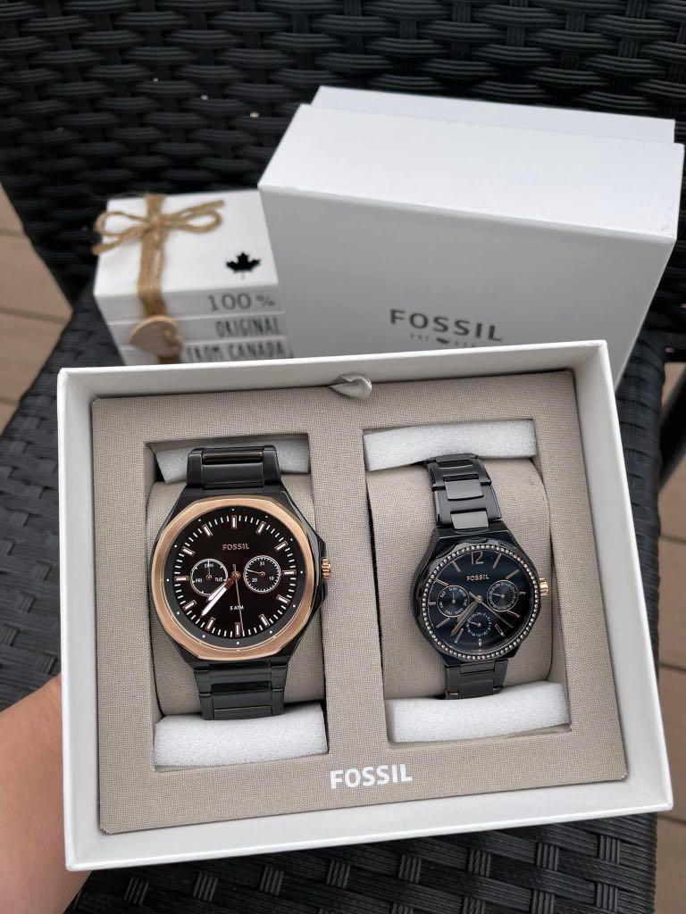 Original Fossil Couple Watch, Luxury, Watches on Carousell