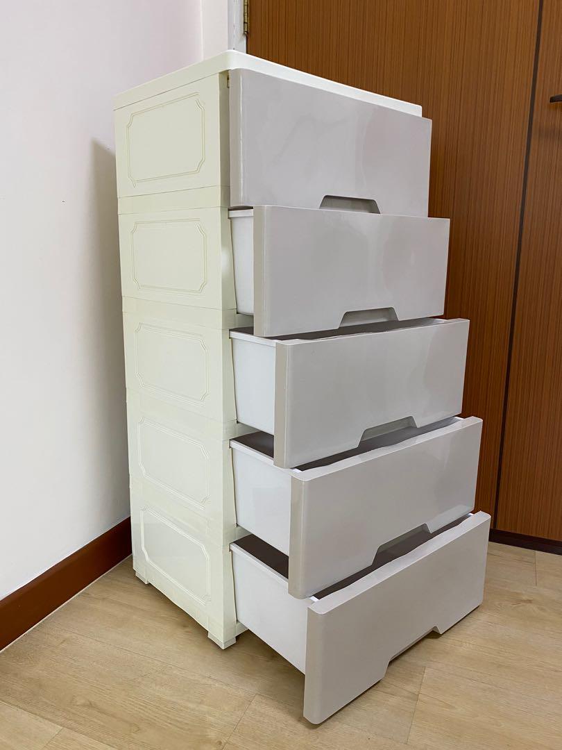 Plastic Chest Drawers / Storage, Furniture & Home Living, Furniture