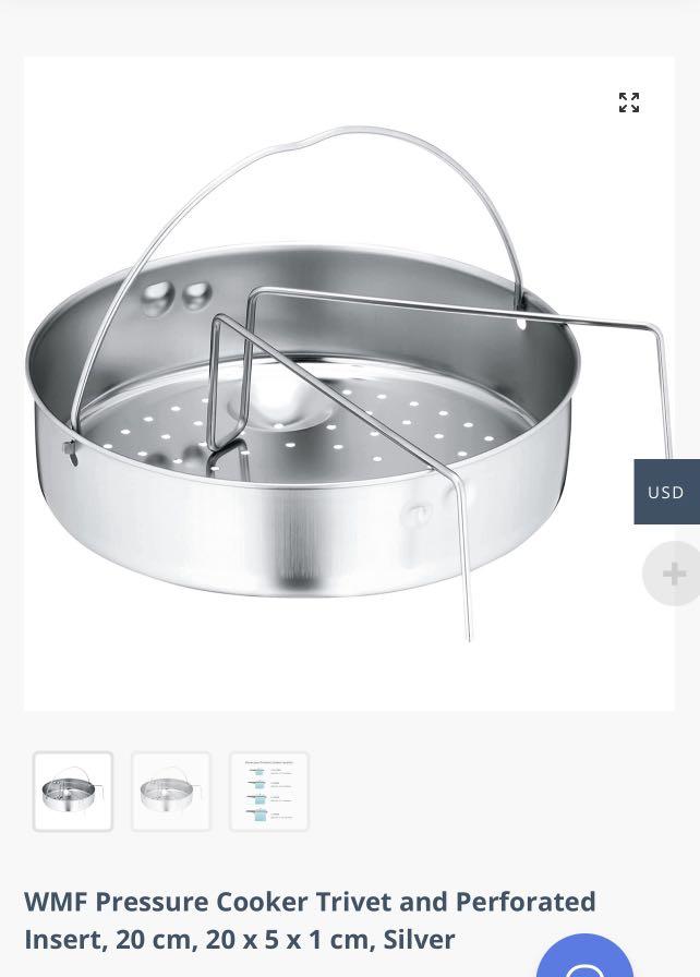 Pressure Cooker Trivet and Perforated Insert 20cm, TV & Home Appliances