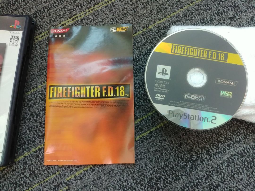 日本版FIREFIGHTER F.D.18 PS2 PlayStation 2 Fire Fighter FD 18