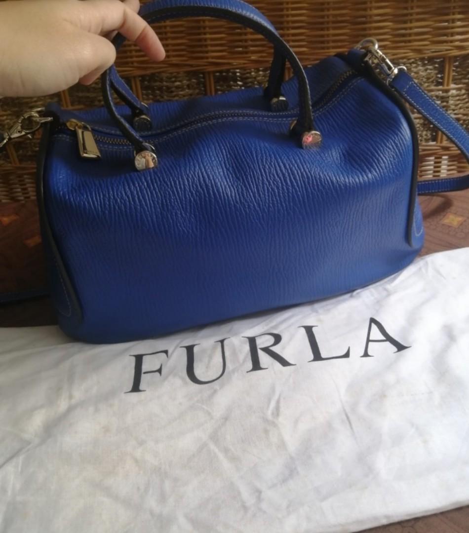 Rare Furla bowling bag Barang Mewah Tas Dompet di Carousell