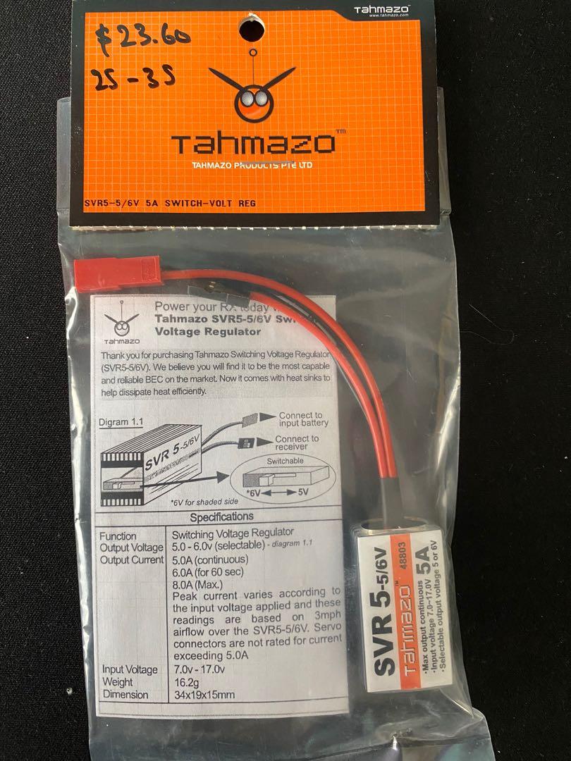 RC plane SwitchVoltage Regulator Tahmazo SVR55/6A BEC, Computers