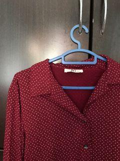 Red mini floral crop top