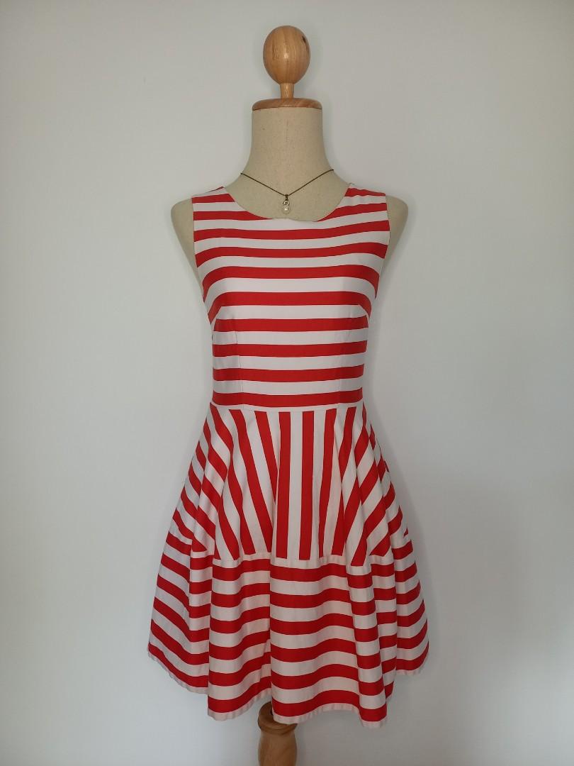 Doll Red Striped Mini Dress
