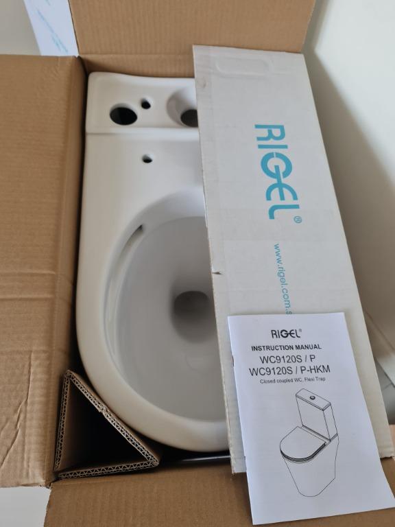 Rigel close coupled water closet 9120 Toilet bowl set, Furniture & Home ...