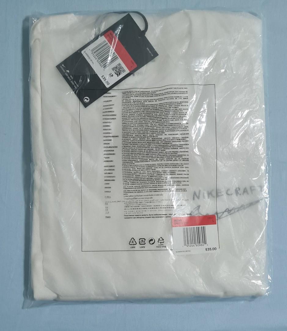 SIZE L] NIKECRAFT: STUDIO TEE TOM SACHs, Men's Fashion, Tops