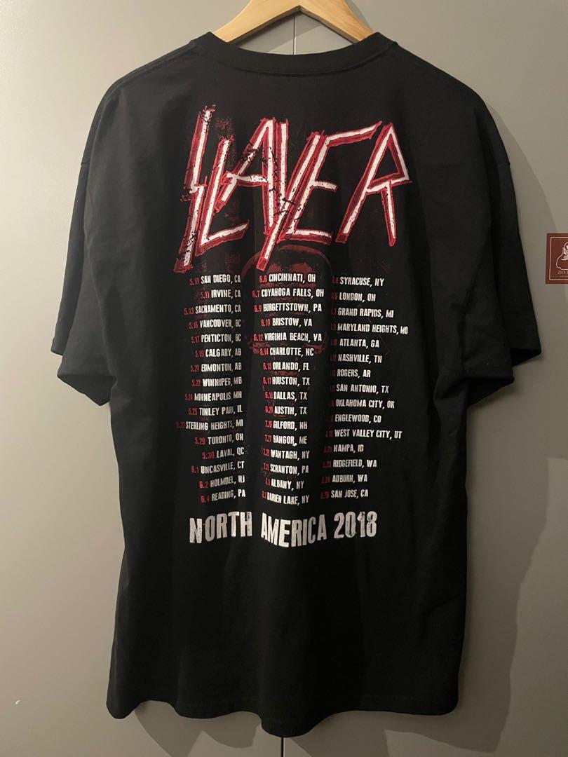 SLAYER North America Tour 2018 Men s Fashion Tops Sets