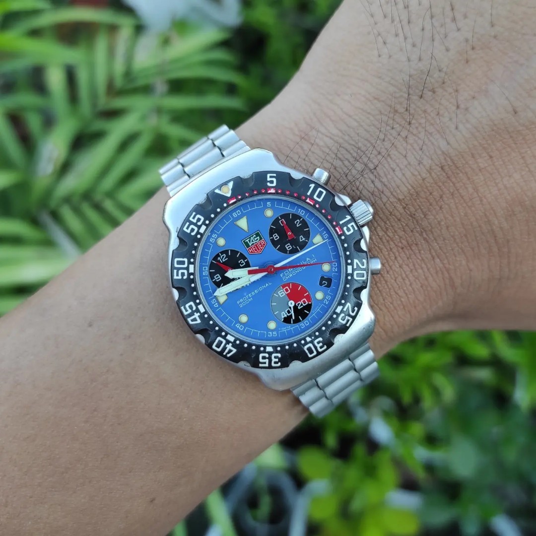 Tag Heuer F1 Chronograph 2nd Gen Blue Dial Full Set Men s