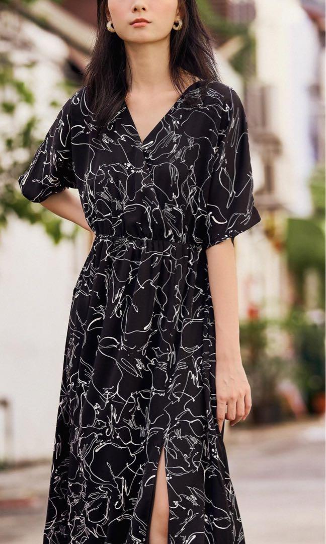TCL The Closet Lover Rita Kimono Midi Dress Like NEW Retails 48.90 Women s Fashion Dresses Sets Dresses on Carousell