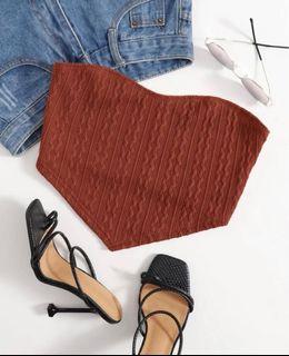 Textured Bandana Tube Top