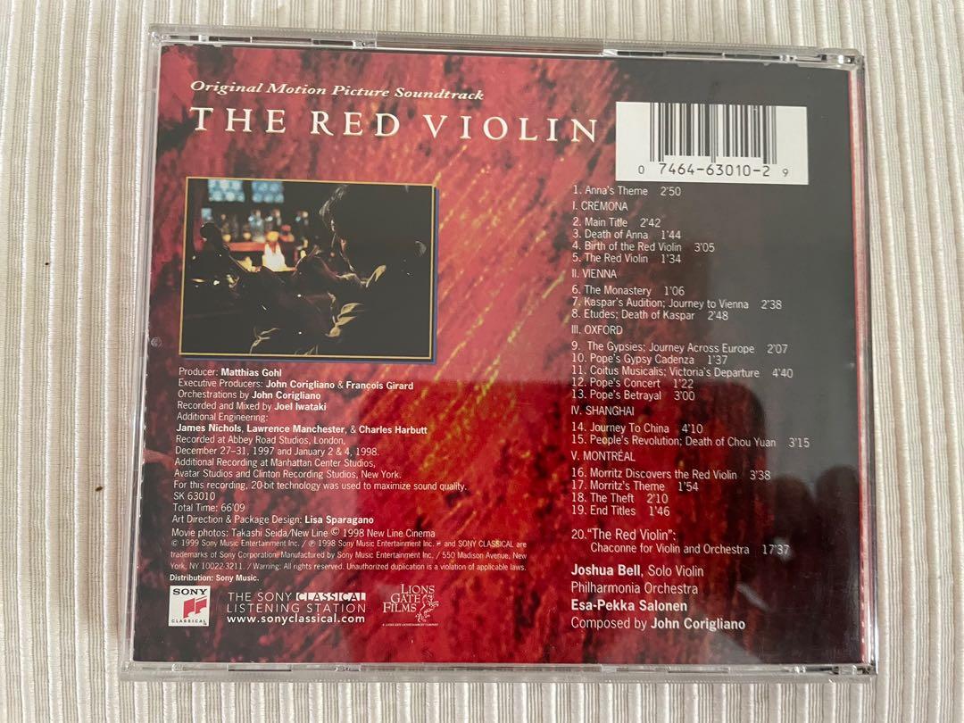 The Red Violin soundtrack featuring Joshua Bell, Hobbies & Toys, Music