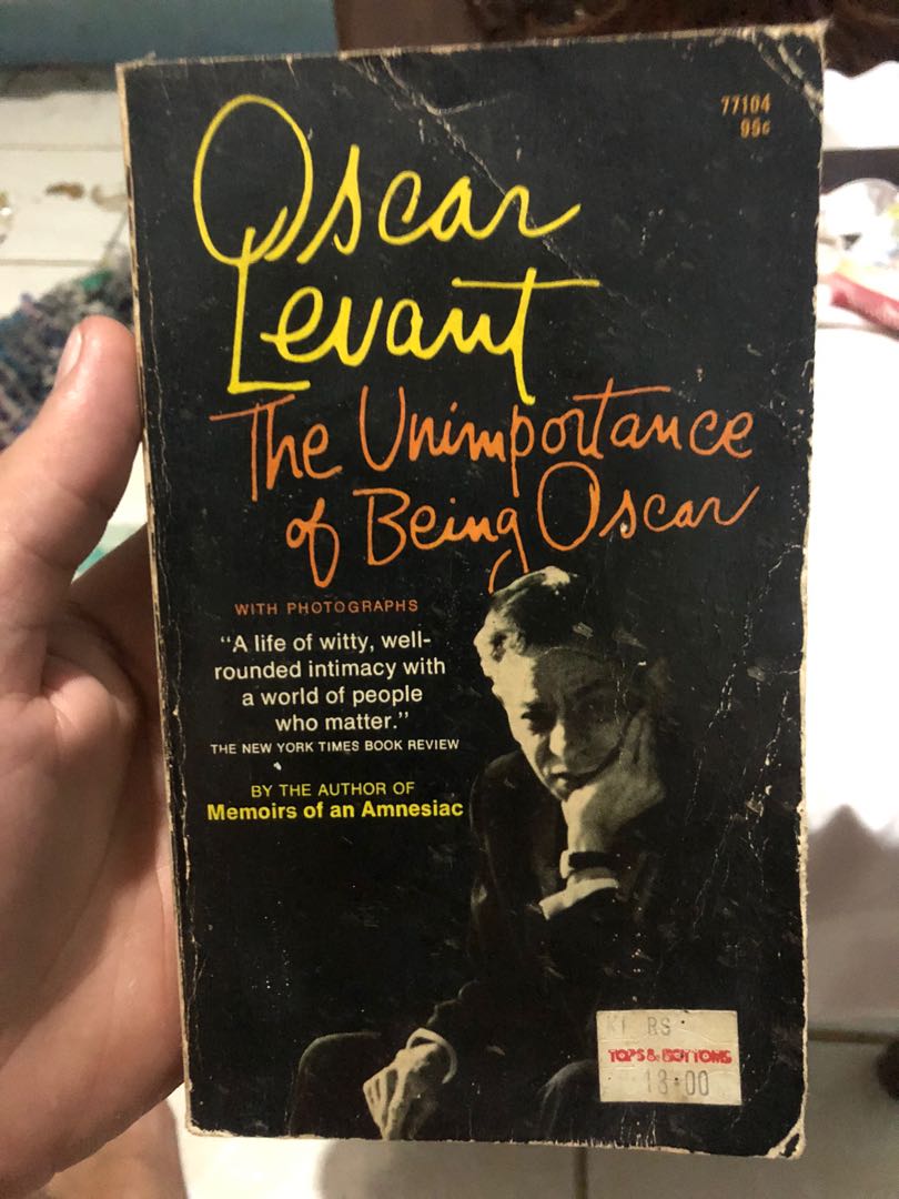 The Unimportance of Being Oscar Oscar Levant 1968, Hobbies & Toys