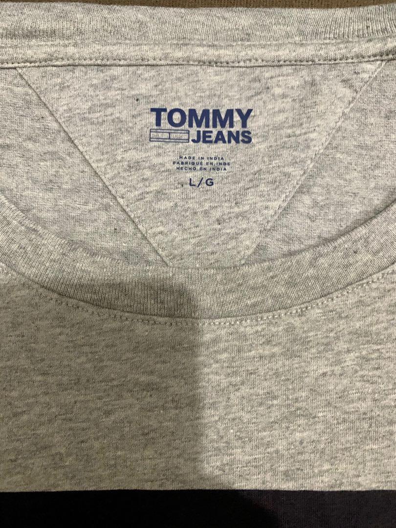 Tommy Hilfiger Women Crop Top Shirt Gray Size Large Brand New