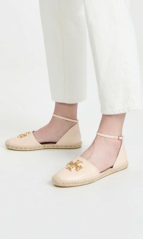 Tory Burch Eleanor D'Orsay Espadrilles in New Cream, Women's Fashion,  Footwear, Flats on Carousell