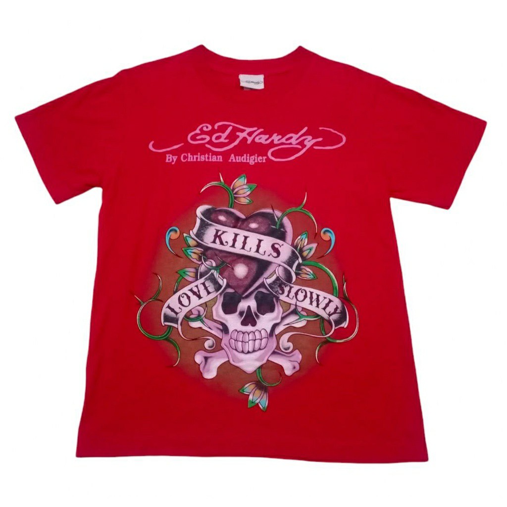 Tshirt Ed hardy Red full tag - link 
