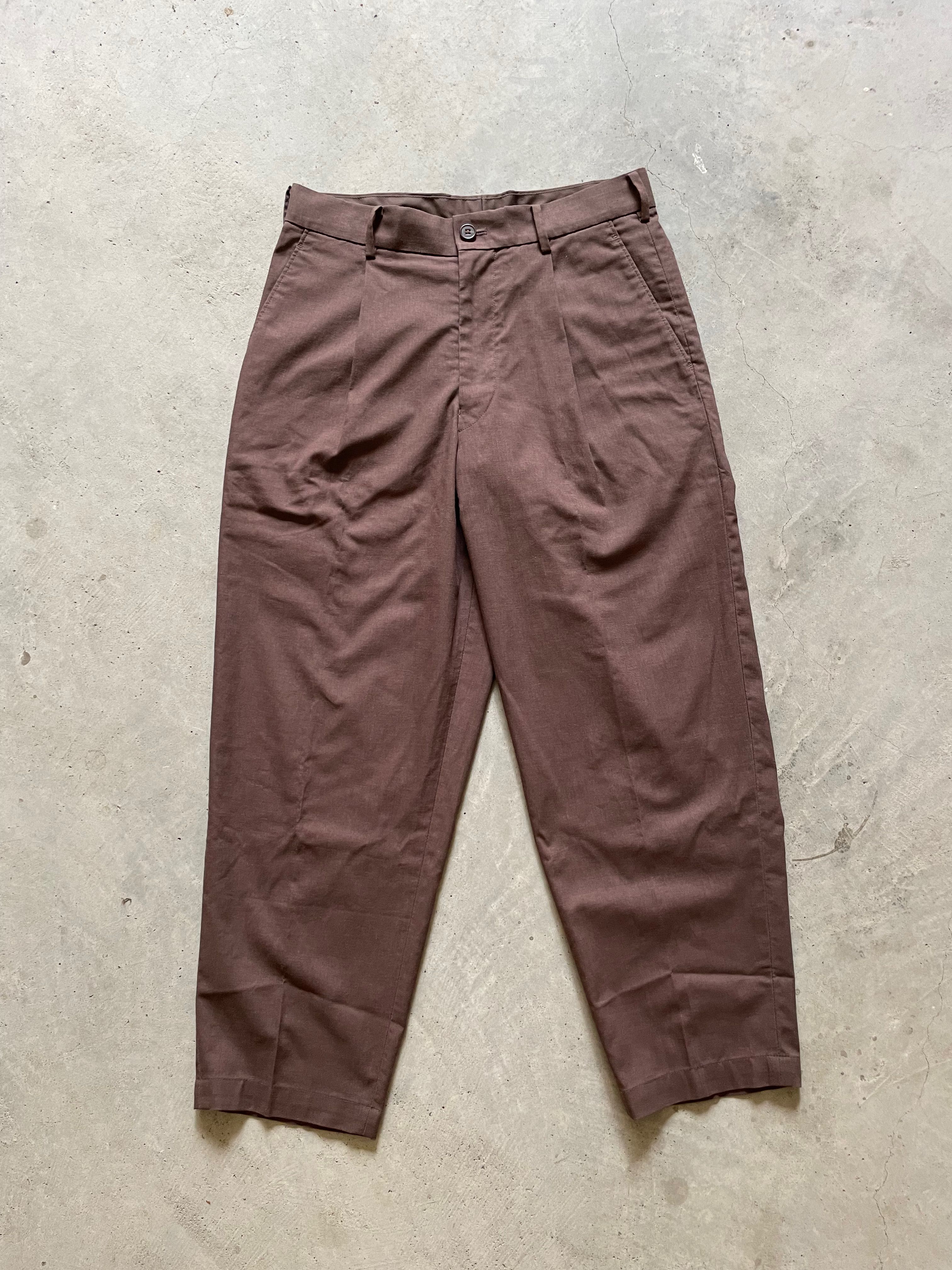 Uniqlo U wide fit tapered pants, Men's Fashion, Bottoms, Trousers on  Carousell