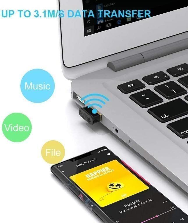 USB Bluetooth Adapter MiiLink for PC, Mini Bluetooth 5.0 Dongle for PC