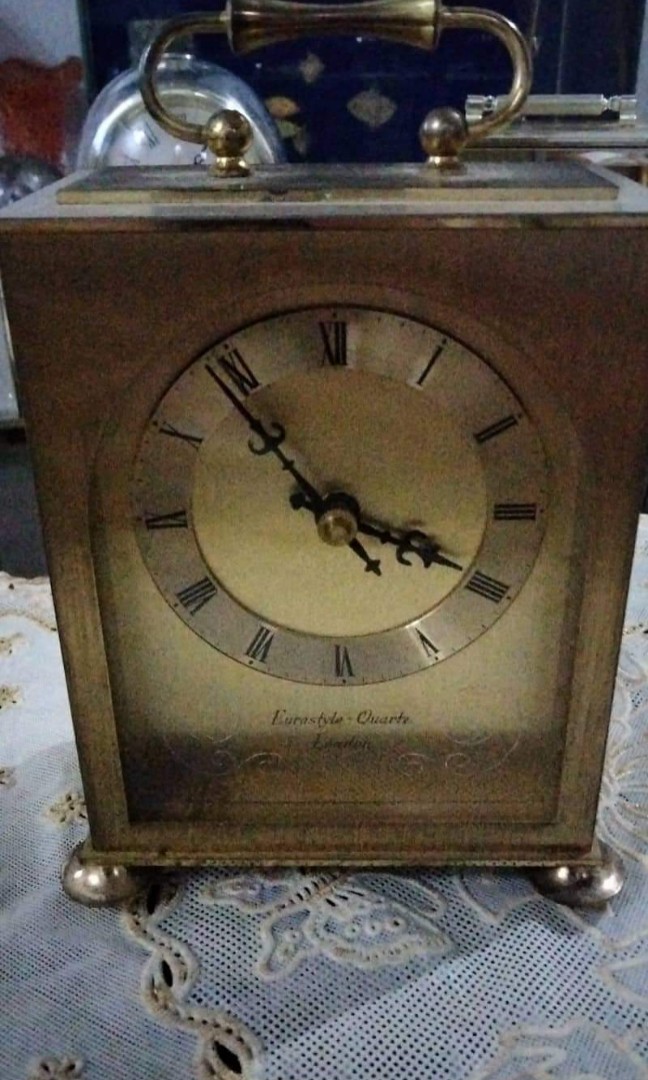 Vintage Eurostyle Quartz table clock, Furniture & Home Living, Home