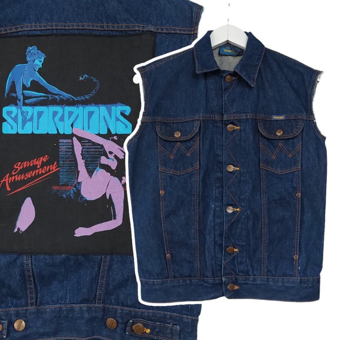 Vintage Wrangler Scorpions Patch Denim 