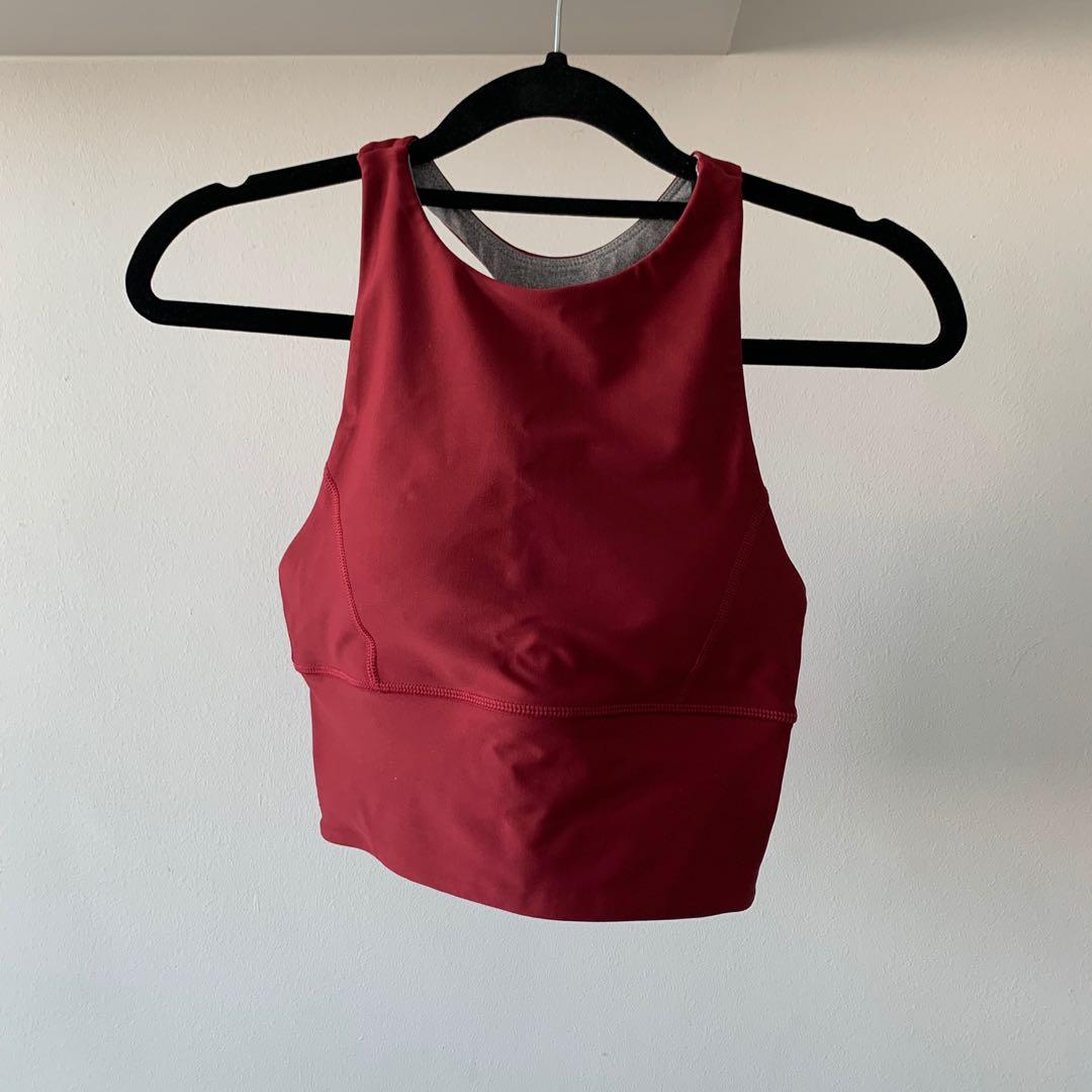 Red activewear tops on sale