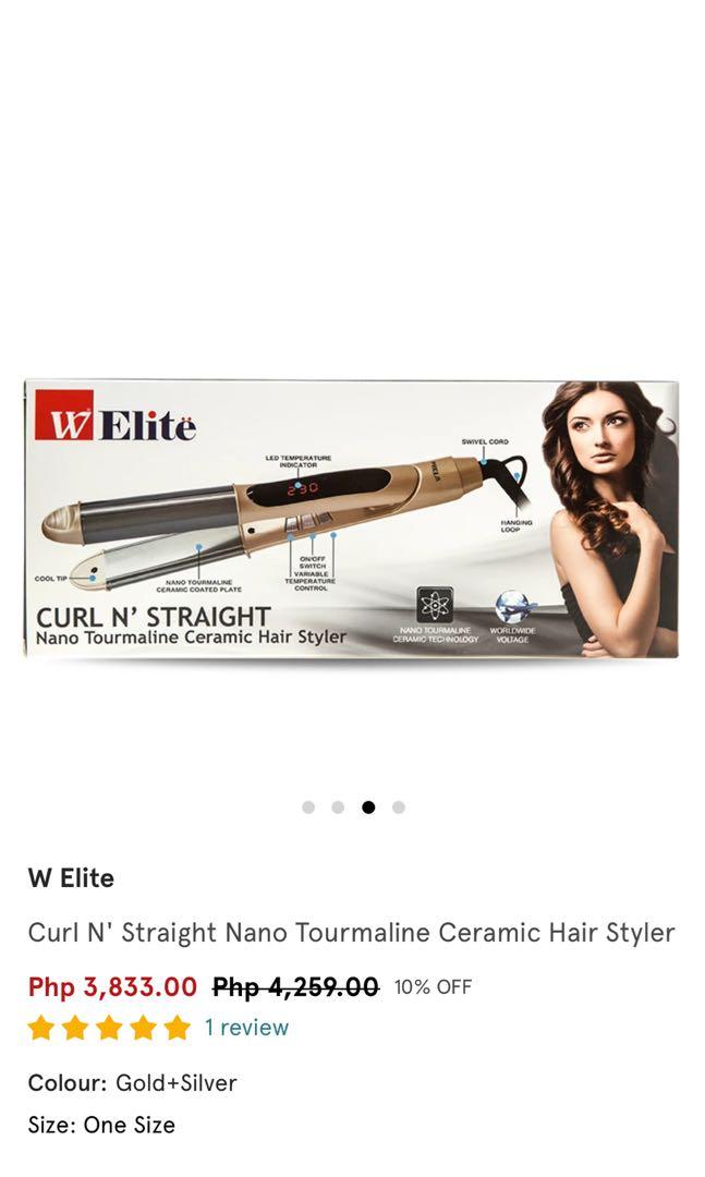 W Elite Tourmaline Curl Straight EHS2014L