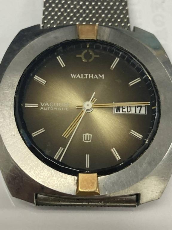 Waltham Vacuum [WALTHAM VACUUM] 自動上鍊3 指針Day-Date 男士手錶