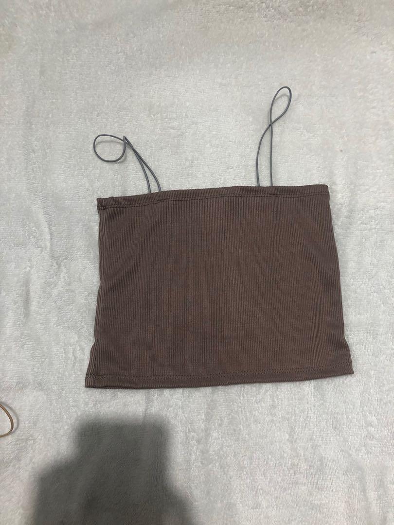 Zara Strappy Crop Top, Women's Fashion, Tops, Sleeveless on Carousell