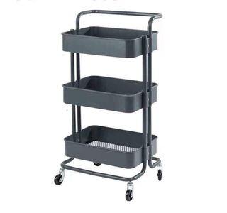 3 Layers Trolley cart shelf with wheels