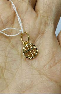 916 gold Abacus Pendant