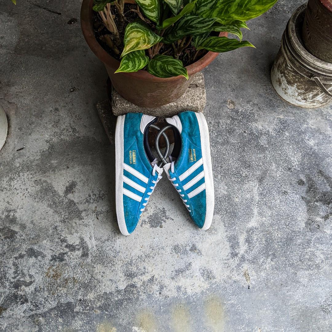 Adidas gazelle turquoise mens hotsell