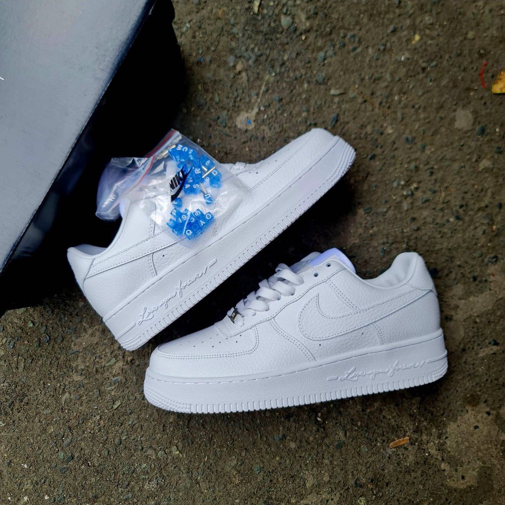 AIR FORCE 1 TRIPLE WHITE LOVE YOU FOREVER FOR MEN AND WOMEN, Men's ...