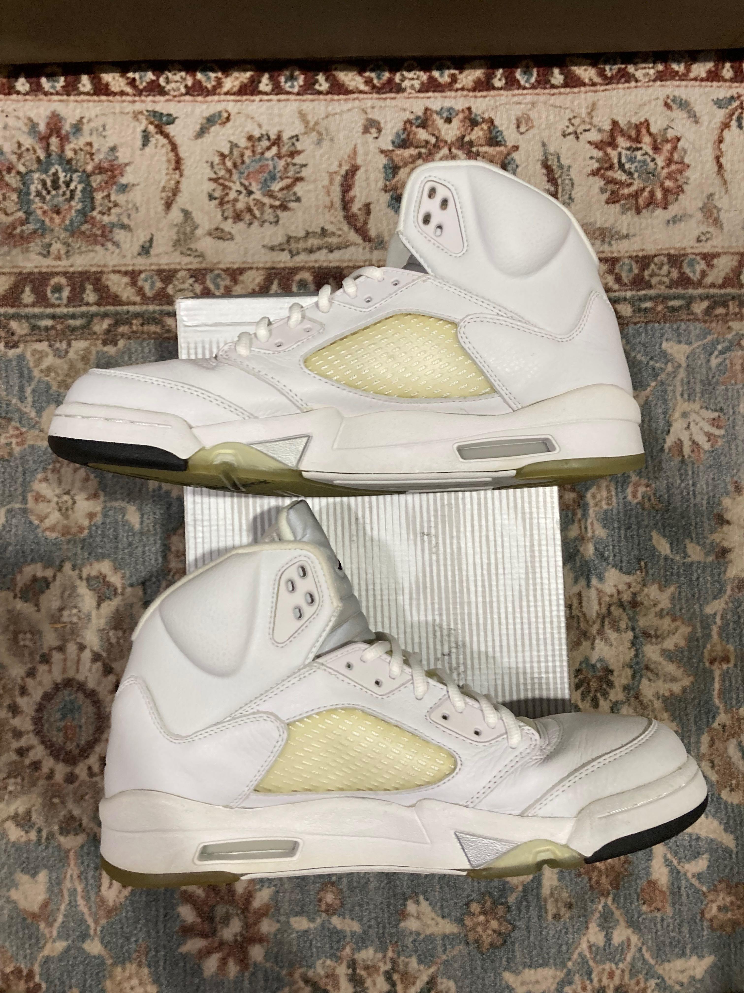 Air Jordan 5 Retro+ 'White Metallic' 2000