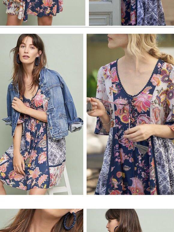 Lilka patchwork 2025 trapeze dress