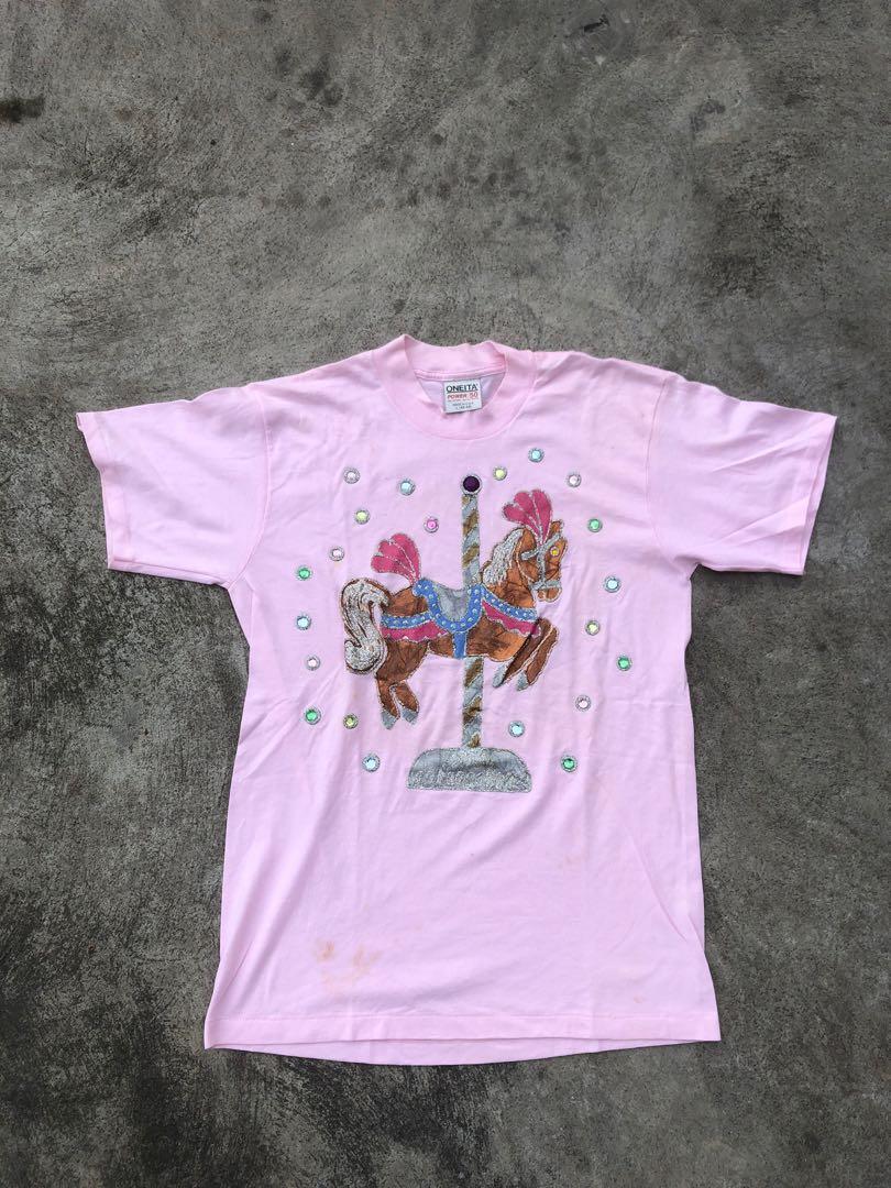 Art shirt vintage by oneita, Fesyen 