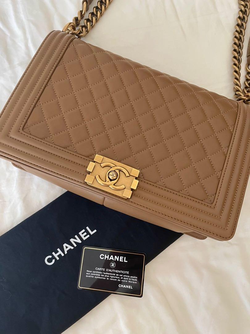 Authentic chanel le boy on sale