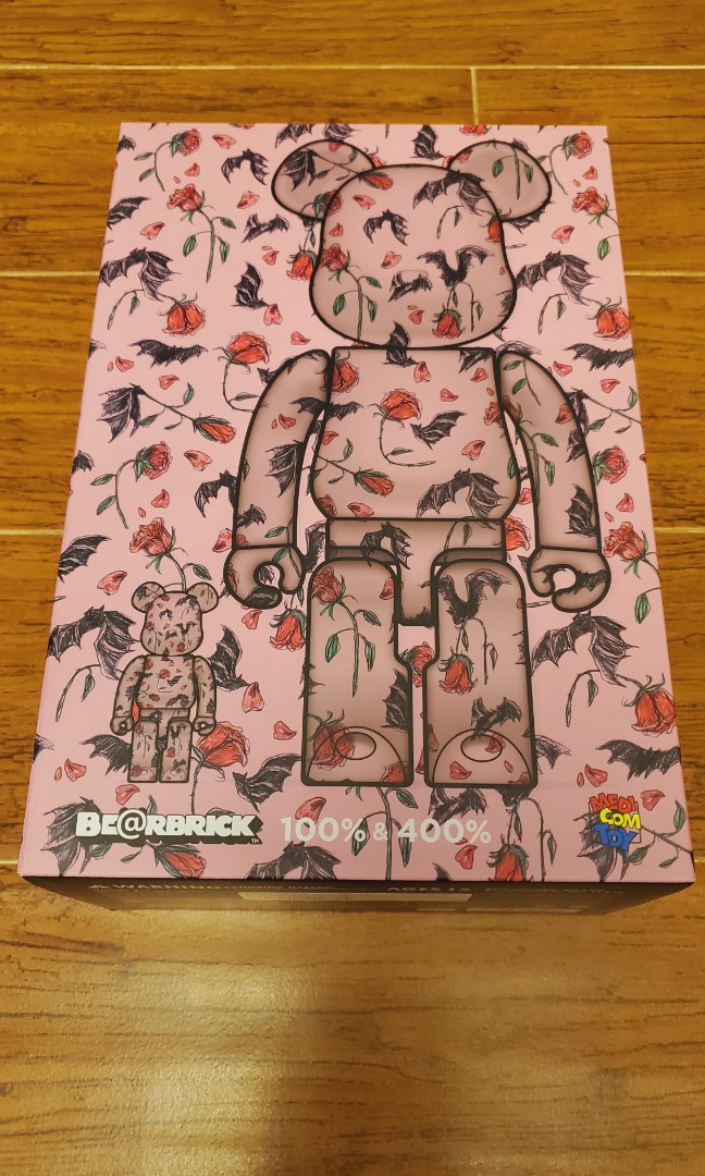 Bearbrick kidill eri wakiyama pink rose 100% + 400%, 興趣及遊戲