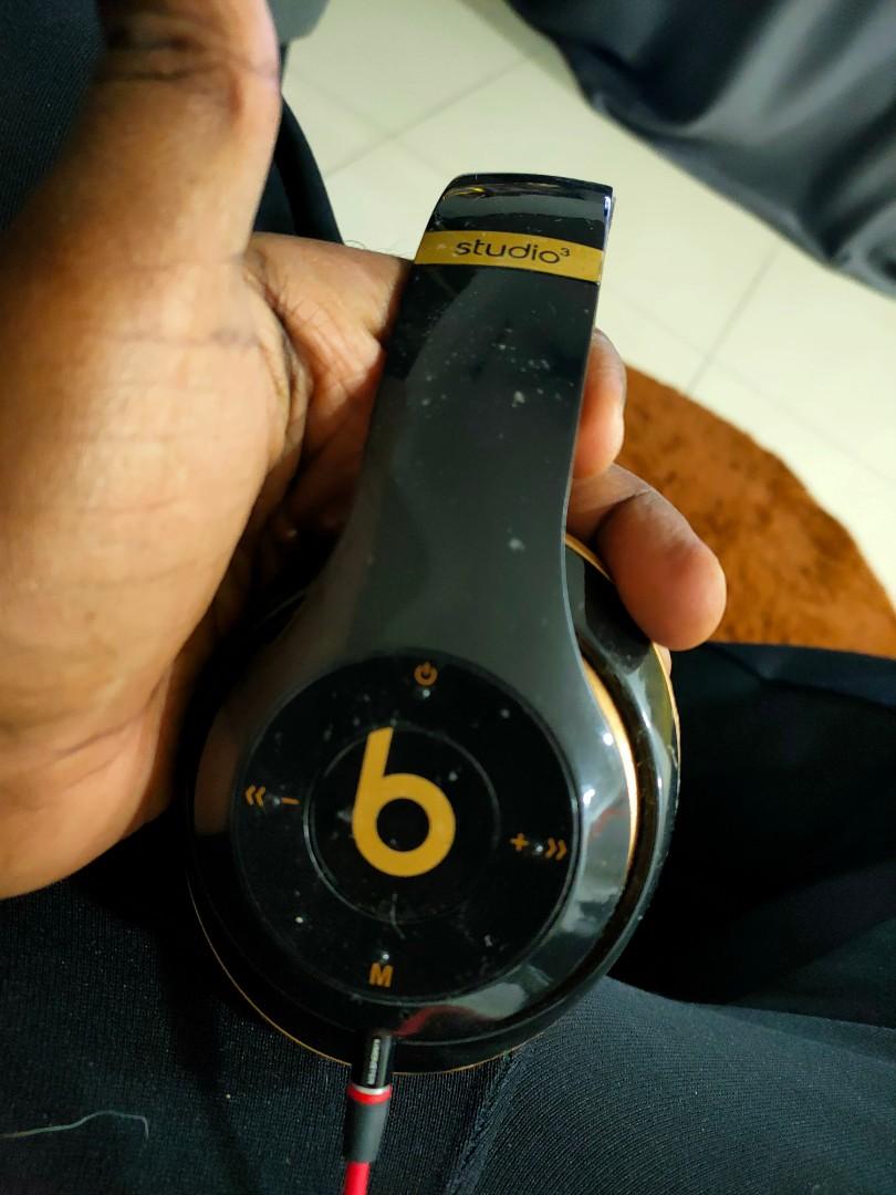Beats studio 3 gold black clearance